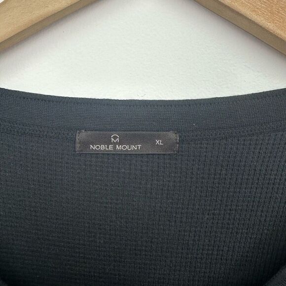 Noble Mount Men’s Black Waffle Knit Thermal Union Suit - Picture 3 of 10